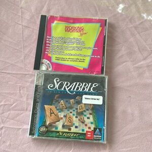Barbie Working Woman CD-ROM / Scrabble Bundle, Vintage